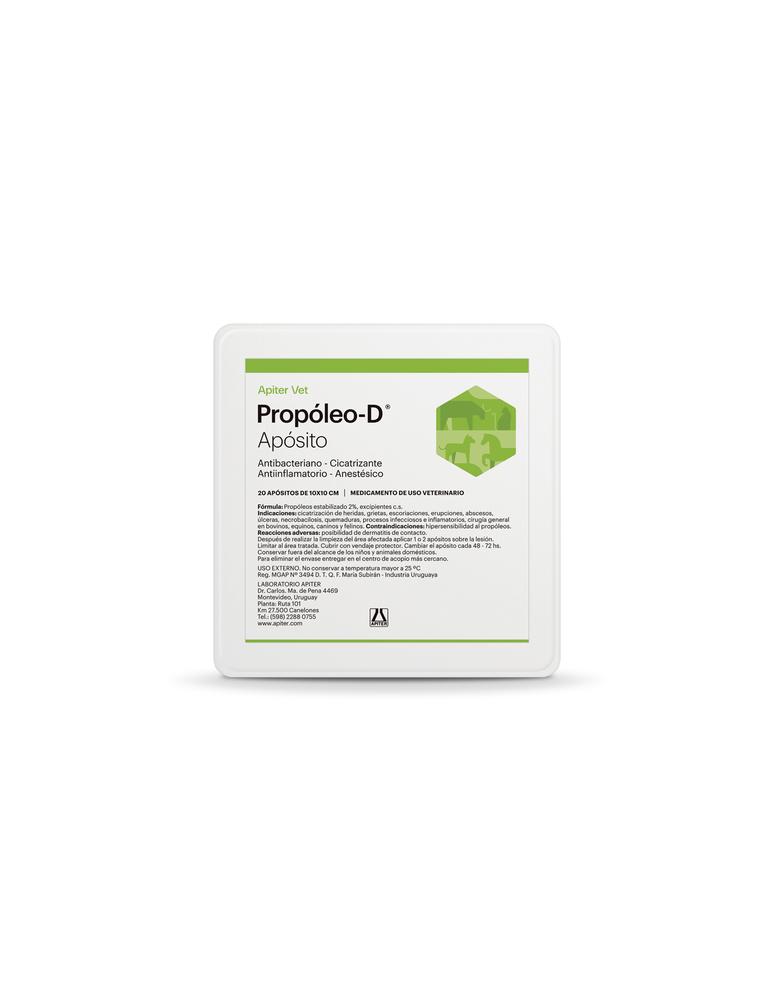 Propóleo D Apositos Caja 20ap10x10cm